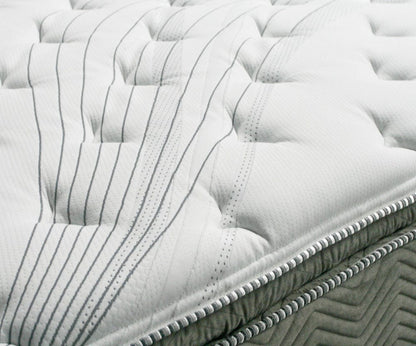 Furniture of America - Stormin 13" Euro Pillow Top Mattress, Queen in White/Gray - DM338Q-M View 2