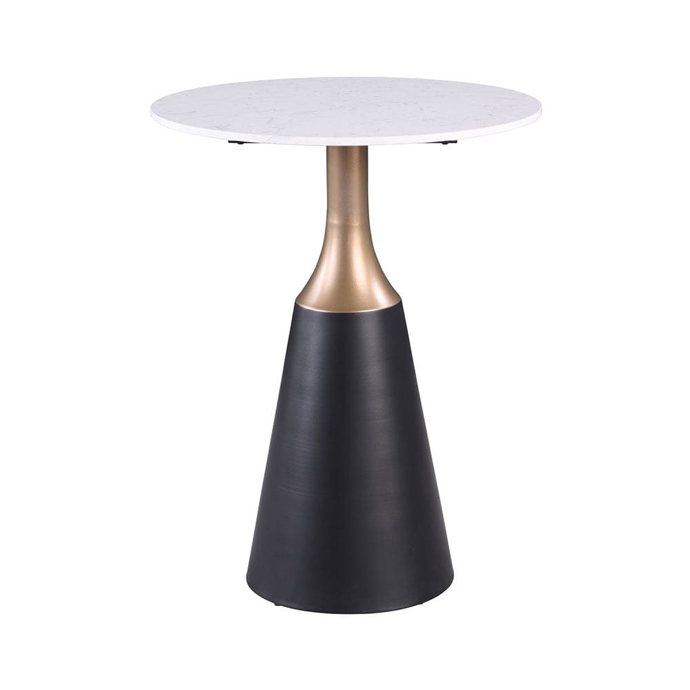 Furniture of America - Streatham Dining Table in Black/White/Gold - FM37002BK-PT-TABLE View 1