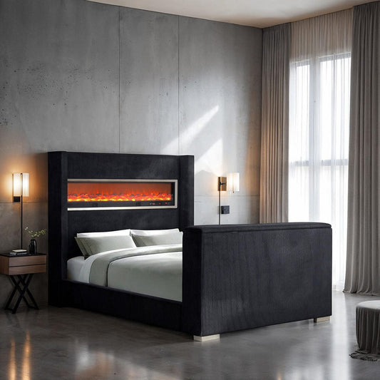 Furniture of America - Sumter Queen Bed in Black - FM74004BK-Q-BED View 1