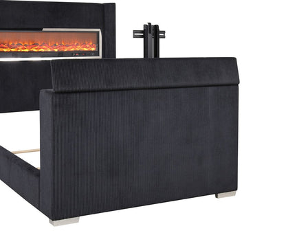 Furniture of America - Sumter Queen Bed in Black - FM74004BK-Q-BED View 2