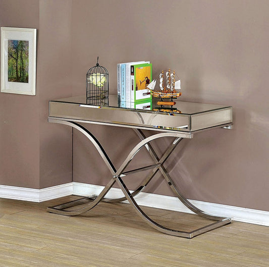 Furniture of America - Sundance Sofa Table in Chrome - CM4230CRM-S View 1
