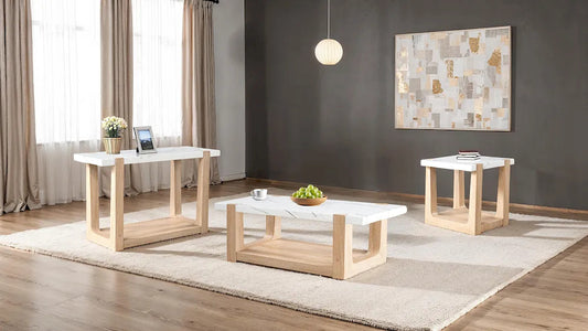 Furniture of America - Sundbry - End Table, White/Natural - FM44010NT-E view 2