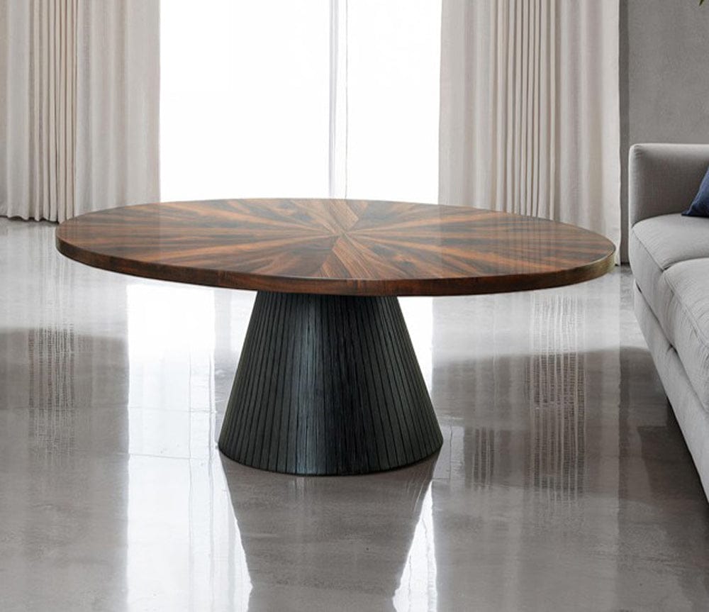 Furniture of America - Surdal Oval Coffee Table in Black - FM44005BK-CO-TABLE View 1