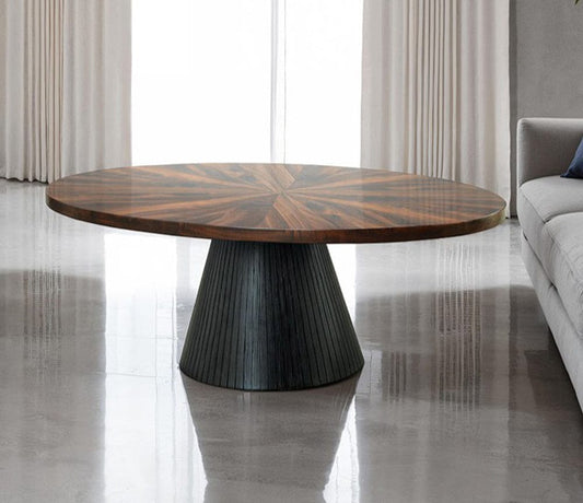 Furniture of America - Surdal Oval Coffee Table in Black - FM44005BK-CO-TABLE View 1