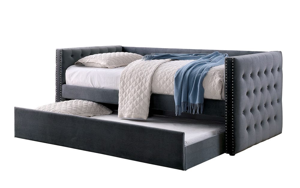 Furniture of America - Susanna Daybed w/ Trundle in Gray - CM1739GY-BED View 3