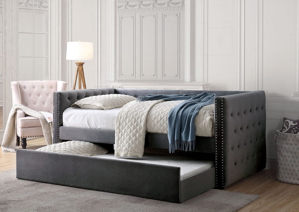 Furniture of America - Susanna Daybed w/ Trundle in Gray - FM1739GY-BED View 1