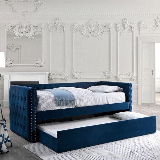 Furniture of America - Susanna Daybed w/ Trundle in Navy - CM1739NV-BED View 1