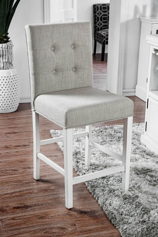 Furniture of America - Sutton Counter Ht. Chair Set of 2 in Antique White - CM3390PC-2PK View 1