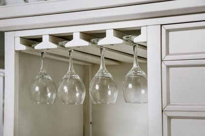 Furniture of America - Sutton Counter Ht. Table in Antique White - CM3390PT-TABLE View 4