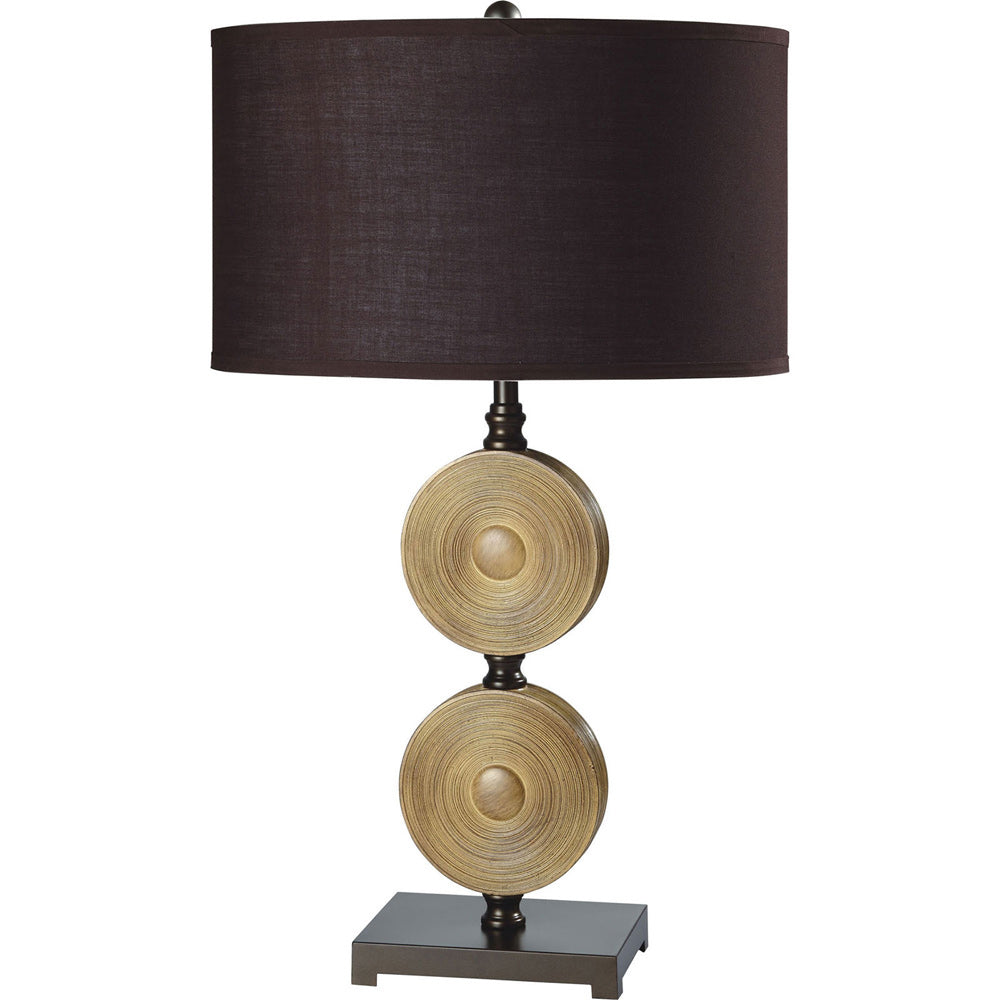 Furniture of America - Suzy 10"H Table Lamp Set of 2 in Light Caramel/Espresso - L78106ES-2PK View 1