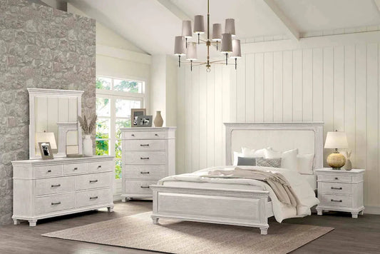 Furniture of America - Swanley - 4 Pc. Queen Bedroom Set w/ Chest - FM7707GY-Q-5PC-CHEST view 1