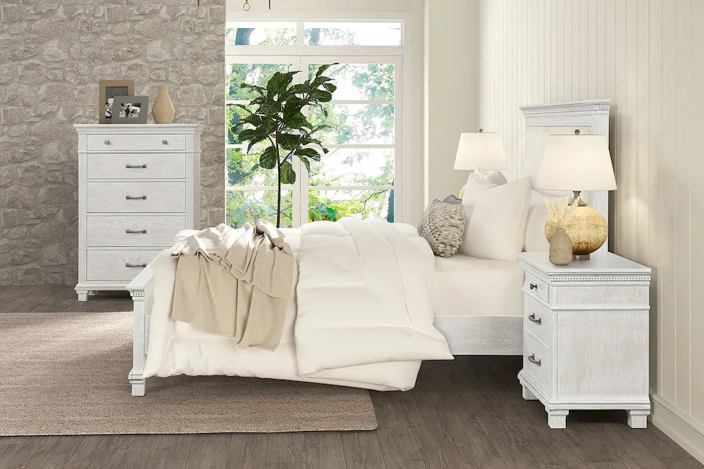 Furniture of America - Swanley - 4 Pc. Queen Bedroom Set w/ Chest - FM7707GY-Q-5PC-CHEST view 3