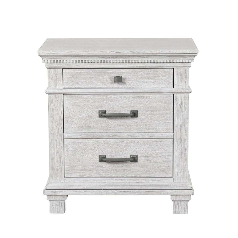 Furniture of America - Swanley Nightstand in Weathered Gray - FM7707GY-N View 3