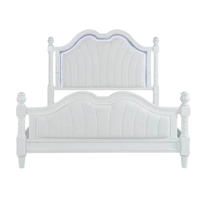 Furniture of America - Swindon - 5 Pc. Queen Bedroom Set w/ 2NS - FM74007WH-Q-5PC-2NS view 2