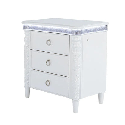 Furniture of America - Swindon - 5 Pc. Queen Bedroom Set w/ 2NS - FM74007WH-Q-5PC-2NS view 4