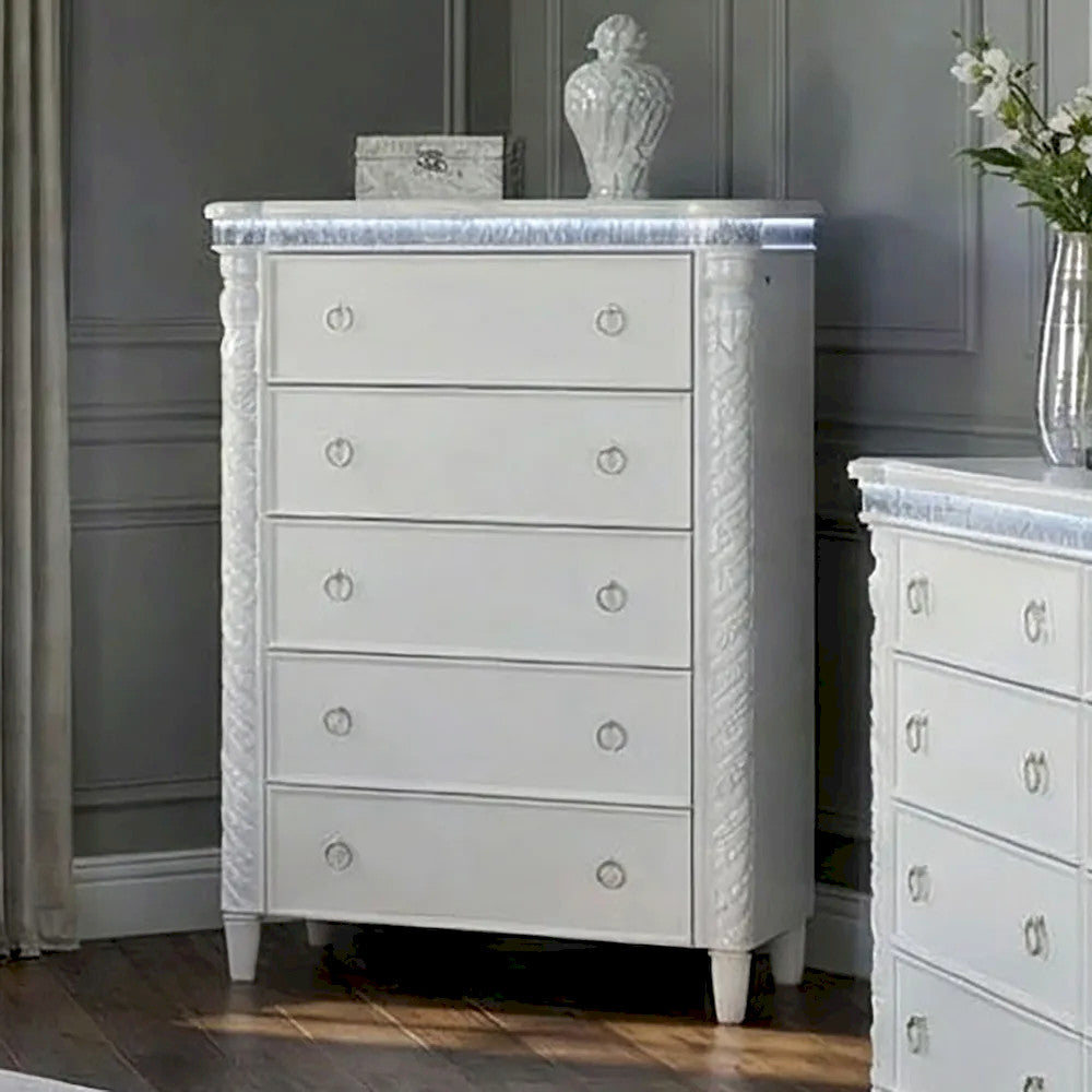 Furniture of America - Swindon - Chest w/ LED - FM74007WH-C view 1