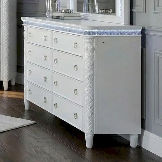 Furniture of America - Swindon - Dresser w/ LED - FM74007WH-D view 1