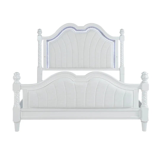 Furniture of America - Swindon - E.King Bed - FM74007WH-EK-BED view 2