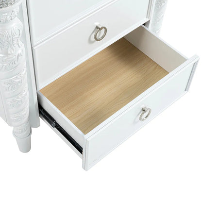 Furniture of America - Swindon - Nightstand w/ LED - FM74007WH-N view 5