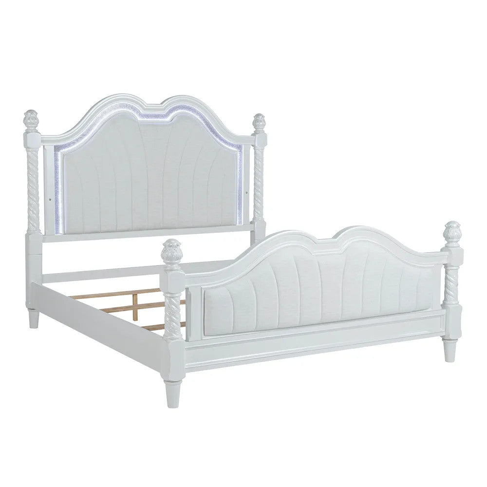 Furniture of America - Swindon - Queen Bed - FM74007WH-Q-BED view 4