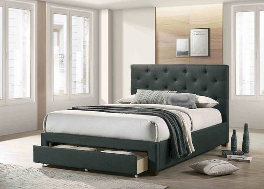 Furniture of America - Sybella - E.King Bed, Dark Gray - CM7218DG-EK-BED view 1
