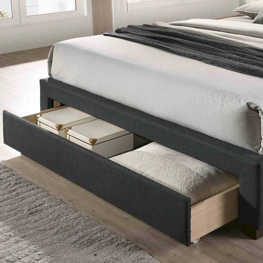 Furniture of America - Sybella - E.King Bed, Dark Gray - CM7218DG-EK-BED view 3