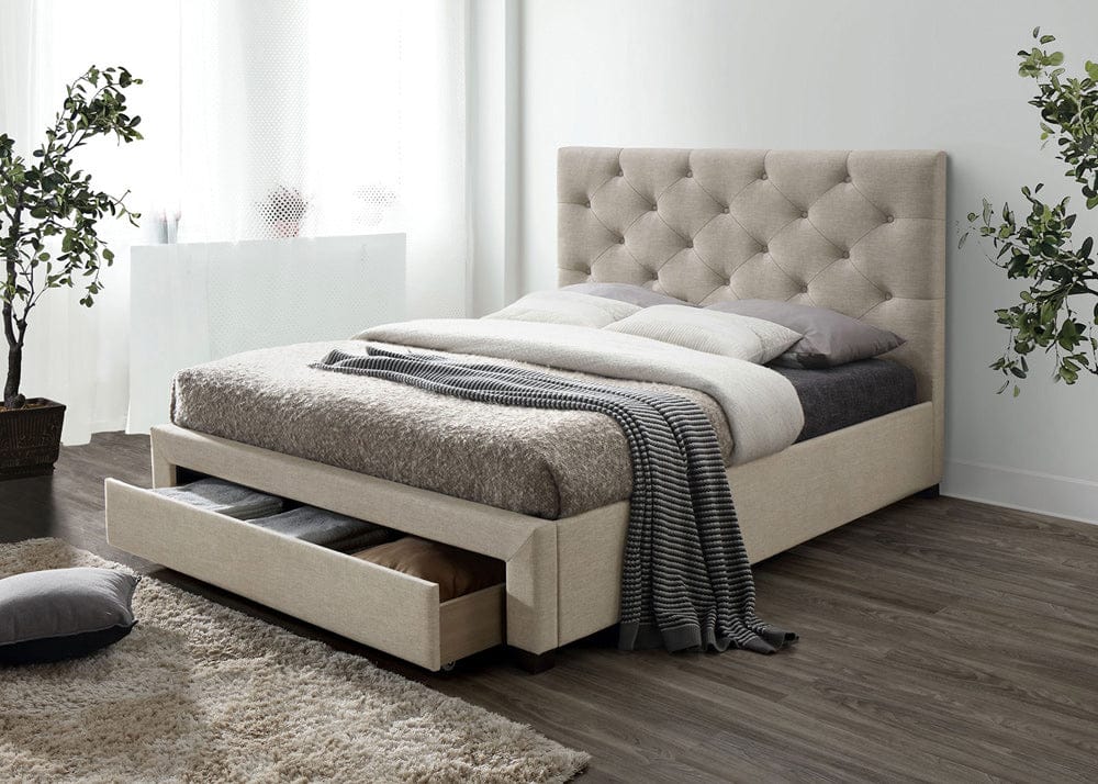 Furniture of America - Sybella Queen Bed in Beige - CM7218BG-Q-BED View 1