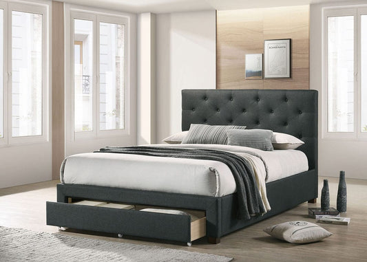 Furniture of America - Sybella Queen Bed in Dark Gray - CM7218DG-Q-BED View 1