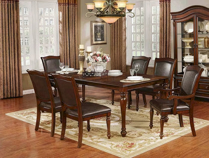 Furniture of America - Sylvana - 6 Pc. Dining Table Set (2AC+4SC) - CM3453T-7PC view 1