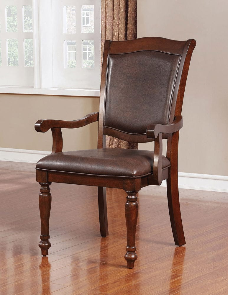 Furniture of America - Sylvana Arm Chair Set of 2 in Brown Cherry/Espresso - CM3453AC-2PK View 1