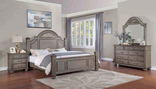 Furniture of America - Syracuse - 3 Pc. Queen Bedroom Set - CM7129GY-Q-4PC view 1