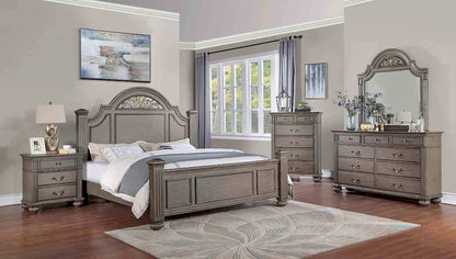 Furniture of America - Syracuse - 4 Pc. Queen Bedroom Set w/ Chest - CM7129GY-Q-5PC-CHEST view 1
