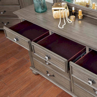 Furniture of America - Syracuse - 4 Pc. Queen Bedroom Set w/ Chest - CM7129GY-Q-5PC-CHEST view 4