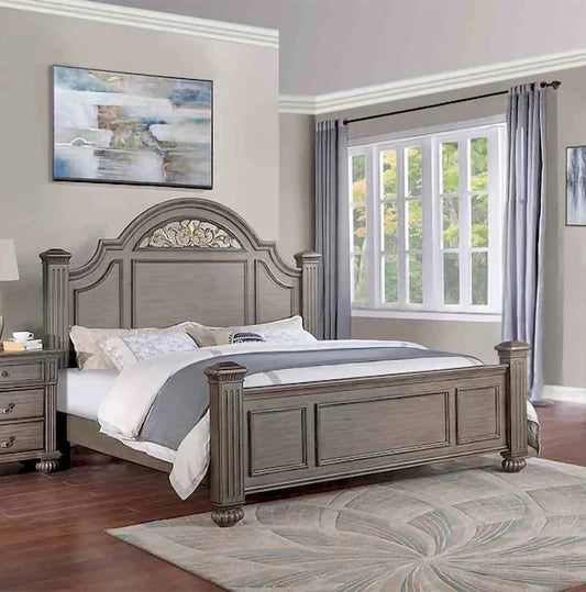 Furniture of America - Syracuse - Cal.King Bed, Gray - CM7129GY-CK-BED view 1
