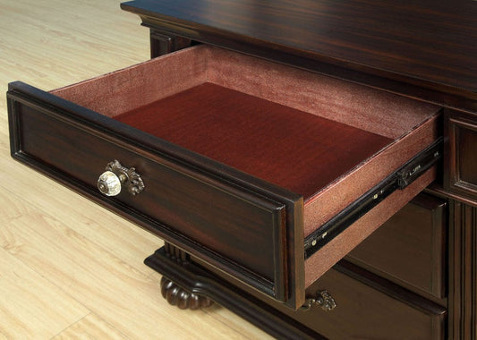 Furniture of America - Syracuse Dresser in Dark Walnut - CM7129D View 2
