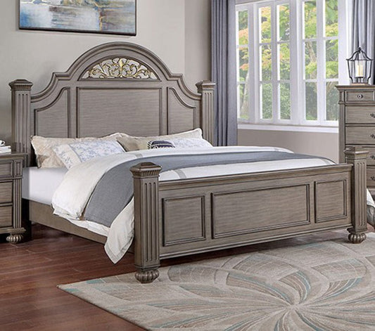 Furniture of America - Syracuse E.King Bed in Gray - CM7129GY-EK-BED View 1