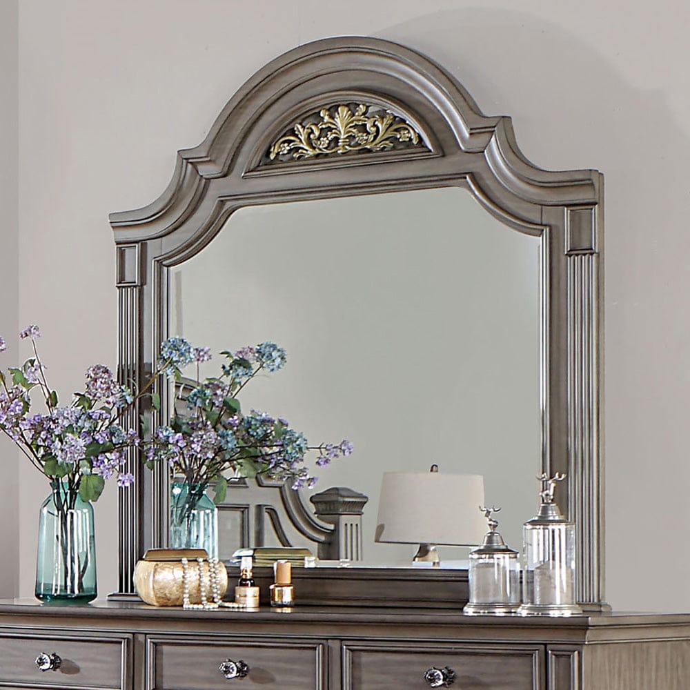 Furniture of America - Syracuse Mirror in Gray - CM7129GY-M View 1