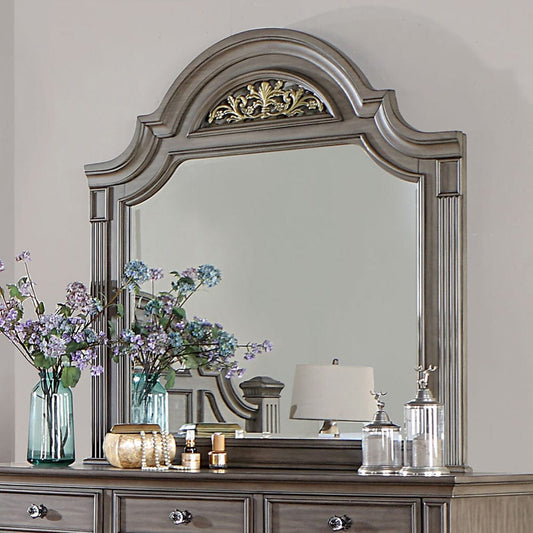 Furniture of America - Syracuse Mirror in Gray - CM7129GY-M View 1