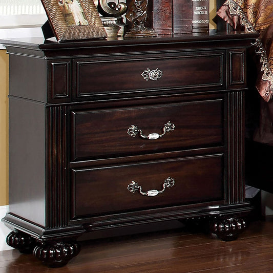 Furniture of America - Syracuse Nightstand in Dark Walnut - CM7129N View 1
