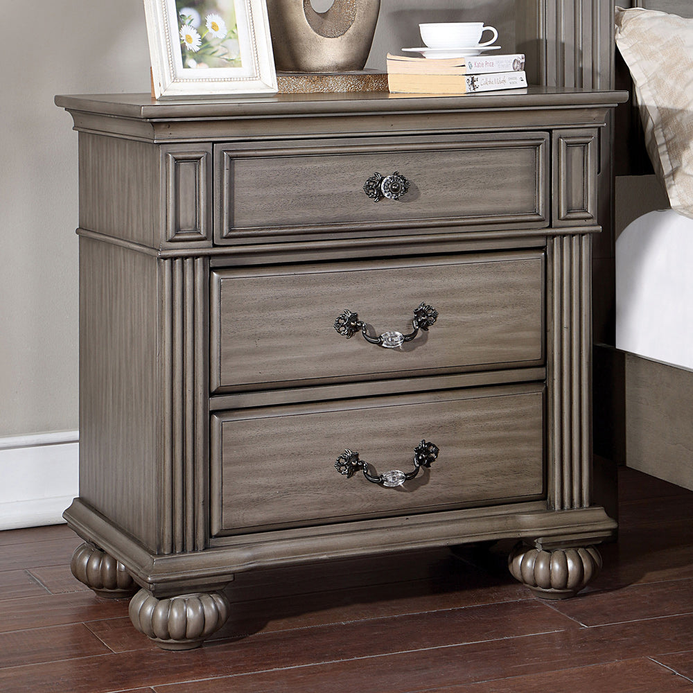 Furniture of America - Syracuse Nightstand in Gray - CM7129GY-N View 1