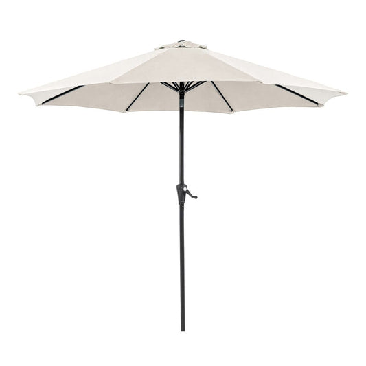 Furniture of America - Tano 9' Outdoor Umbrella with Base in Beige - LA-A010SV+BASE View 1