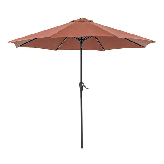 Furniture of America - Tano 9' Outdoor Umbrella with Base in Red - LA-A010RD+BASE View 1