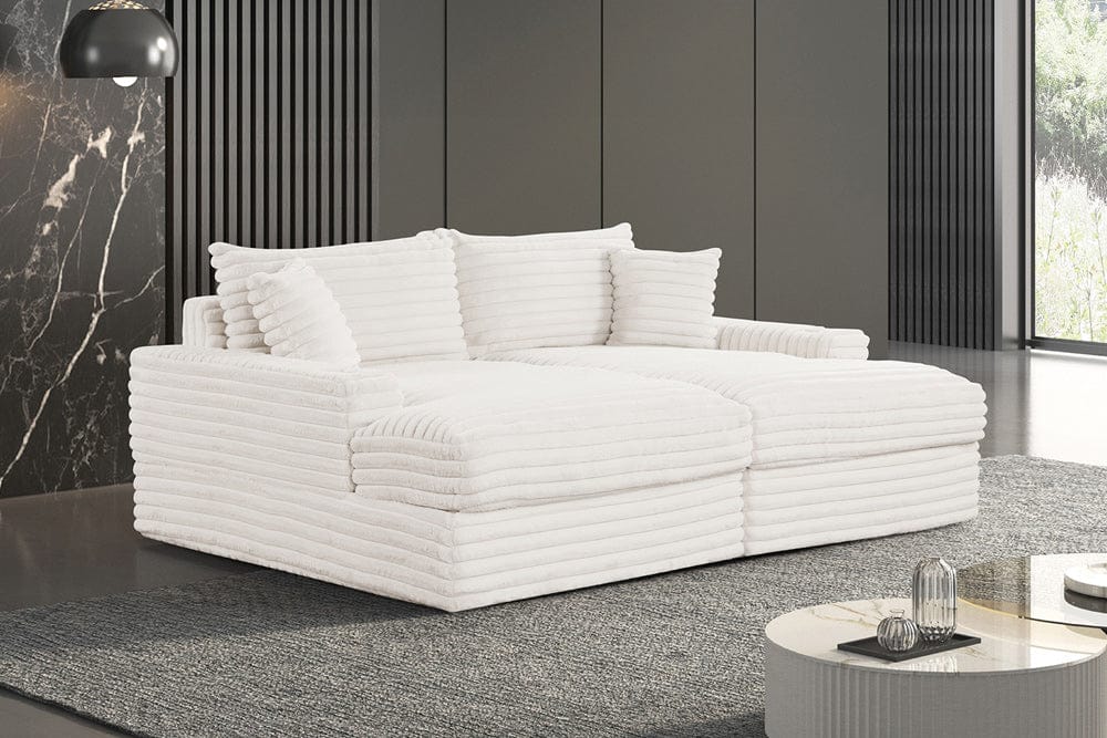 Furniture of America - Tavedestrand Double Chaise Sofa in White - FM6900WH-PK View 1