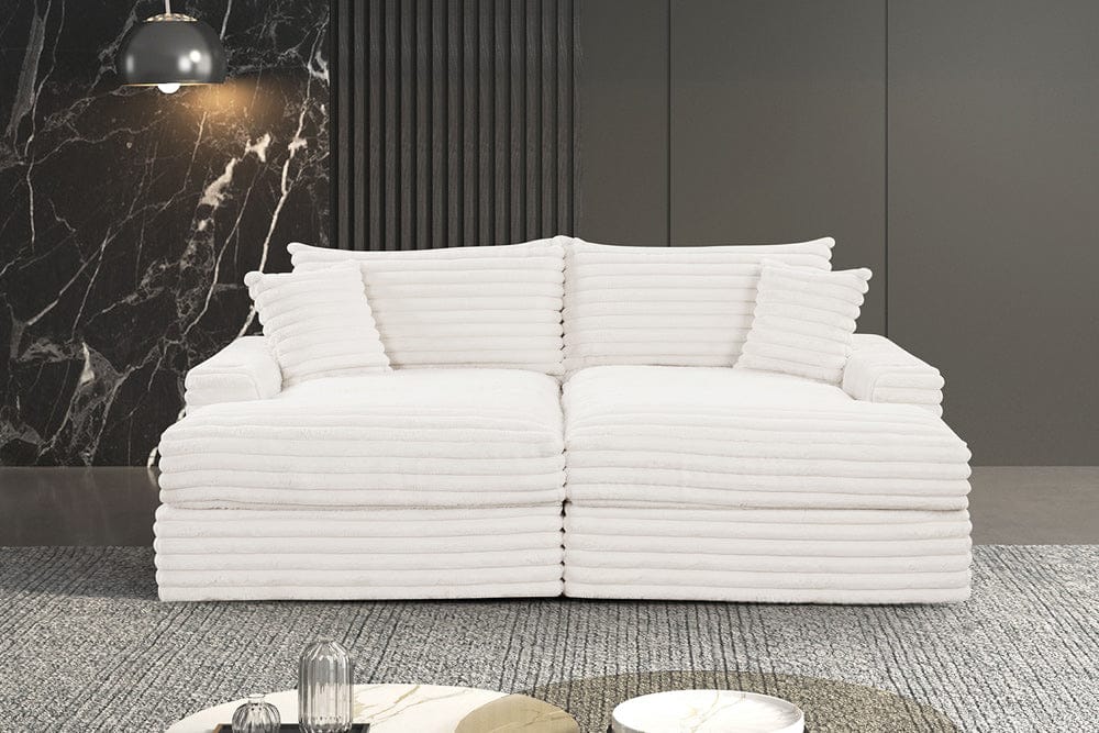 Furniture of America - Tavedestrand Double Chaise Sofa in White - FM6900WH-PK View 3