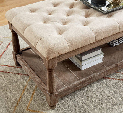 Furniture of America - Tayah Bench in Beige - CM-BN5665BG View 2