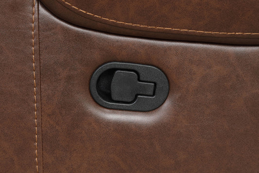 Furniture of America - Tepic Manual Single Recliner w/ Glider And  Swivel in Brown - TM6012BR-CH View 2