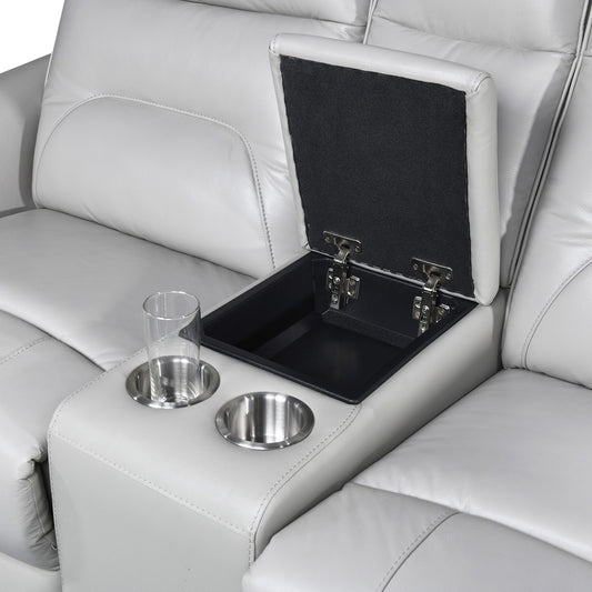 Furniture of America - Terentius Power Loveseat in Taupe - FM69006TP-LV-PM View 2