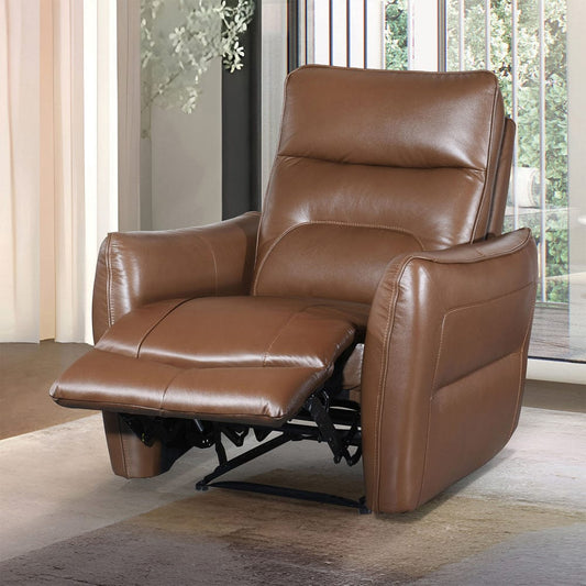 Furniture of America - Terentius Power Recliner in Caramel Brown - FM69006BR-CH-PM View 1