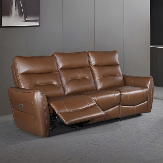 Furniture of America - Terentius Power Sofa in Caramel Brown - FM69006BR-SF-PM View 1