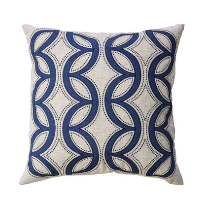 Furniture of America - Teri 20" X 20" Pillow Set of 2 in Beige/Indigo - PL8011-2PK View 1
